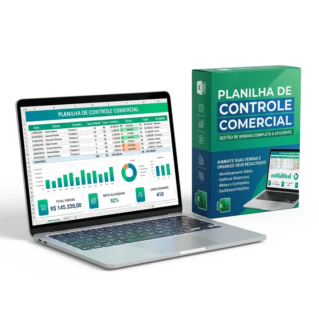 Planilha de Controle Comercial Excel